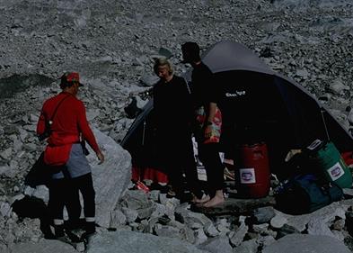 Stacy Allison, shortly after she became the first successful American female to summit Everest