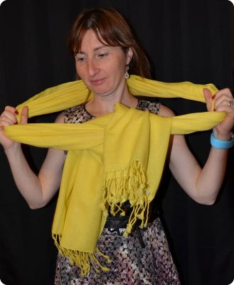 (#Tmt-4) Sunrise Pashmina 100% cashmere shawl, Empire Yellow, basic weave,  tasseled fringe